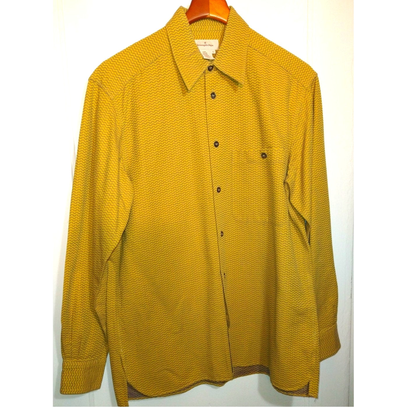 Vintage Men's Zenga Oversize dress Shirt Sz S