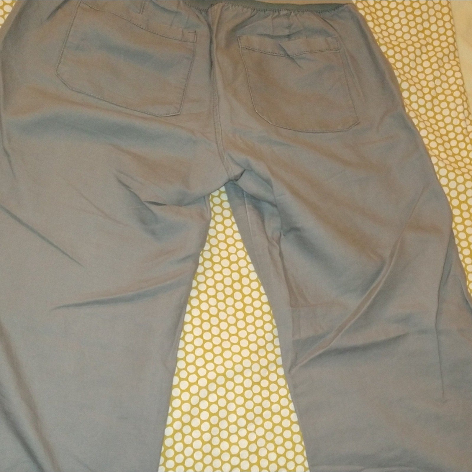 Rollover waist Linen pants NWOT sz M