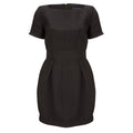 French Connection Black Textured Mini Dress Sz 8