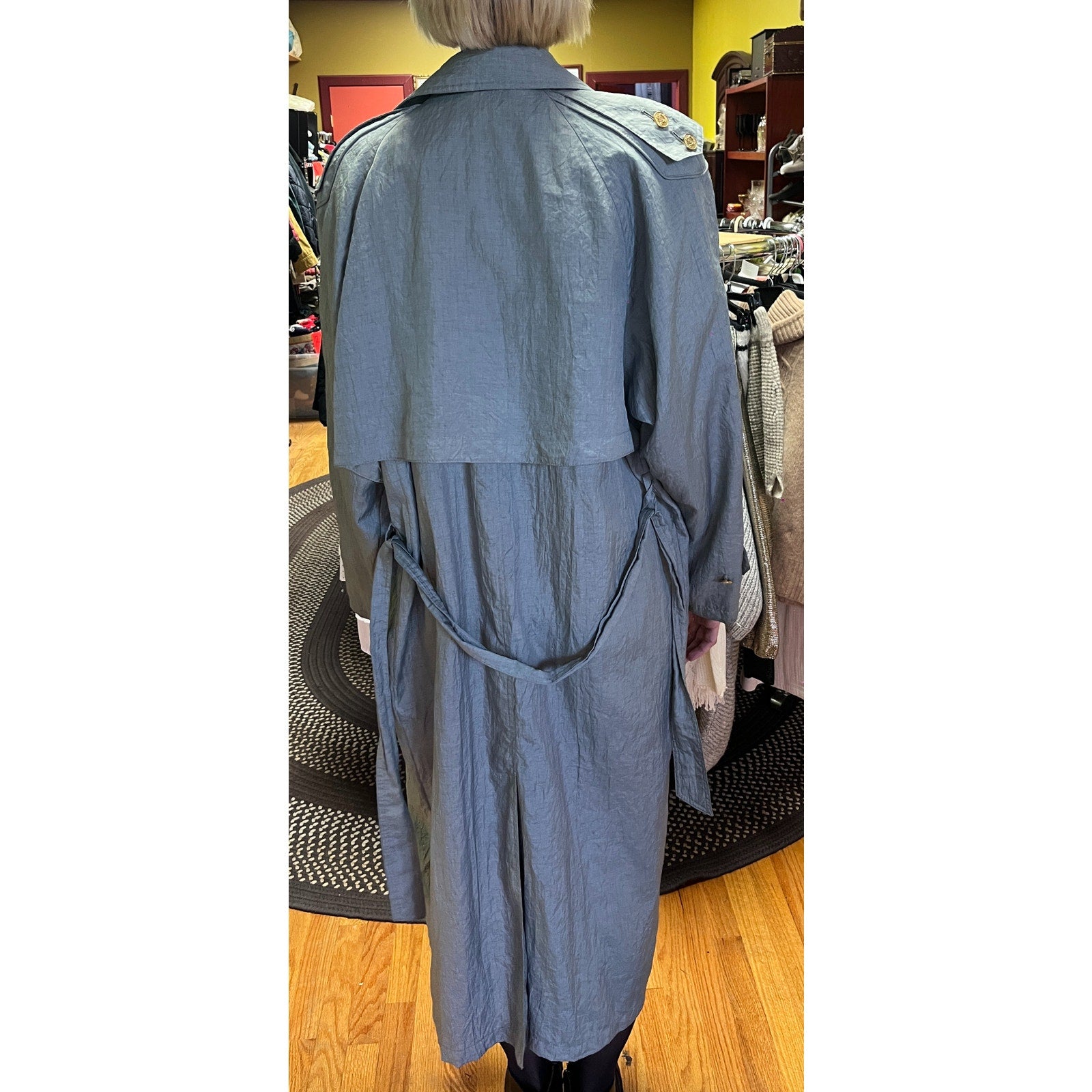 Vintage Light blue trench sz 12