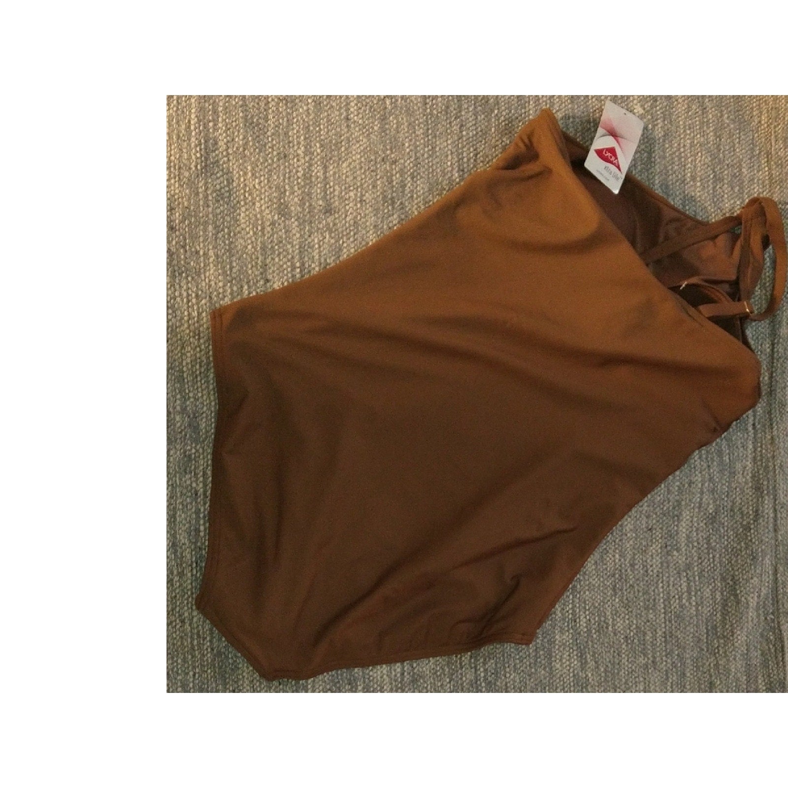 Lands' End Brown One-Piece Swimsuit SZ 14