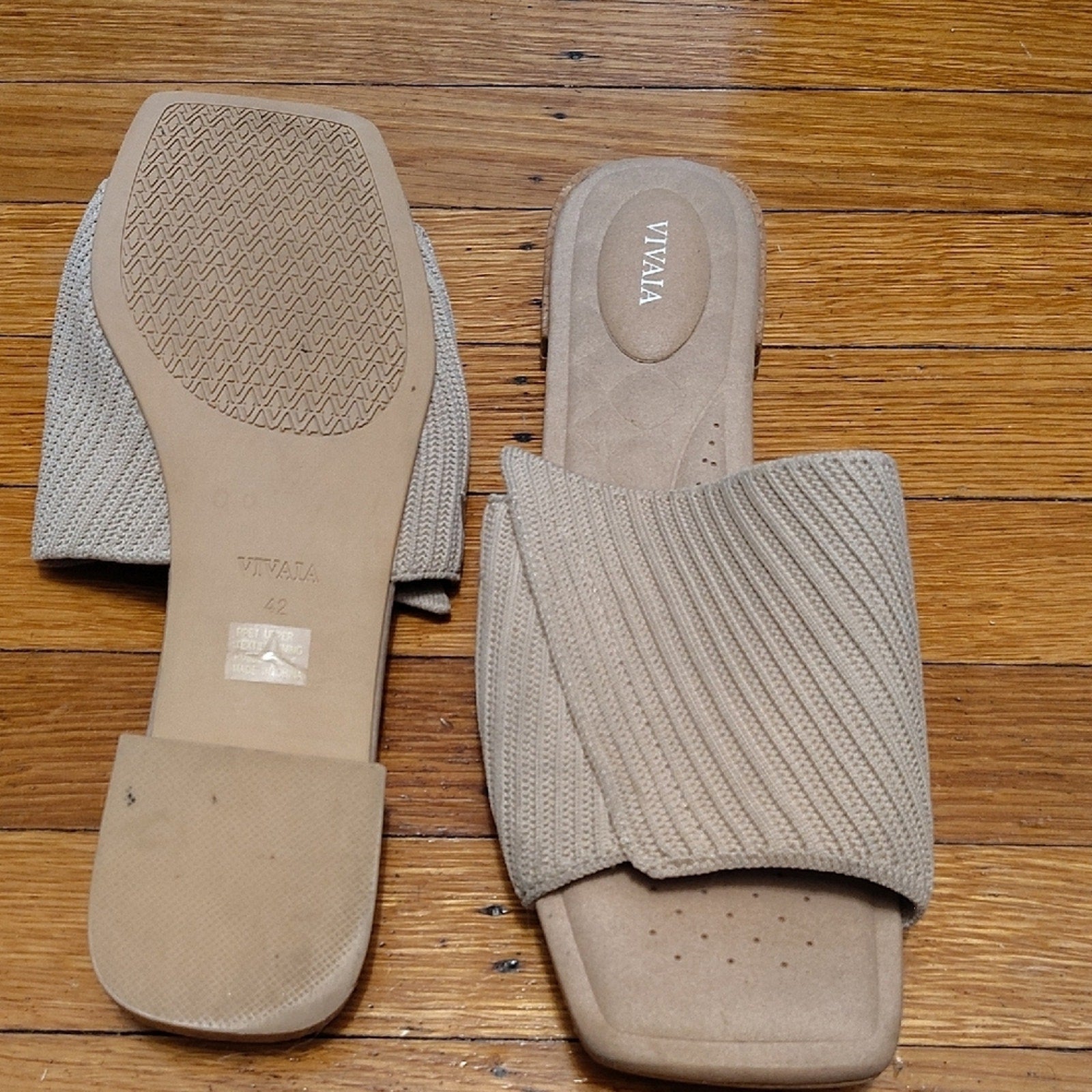 VIVAIA Women's Cream Sandals SZ 42