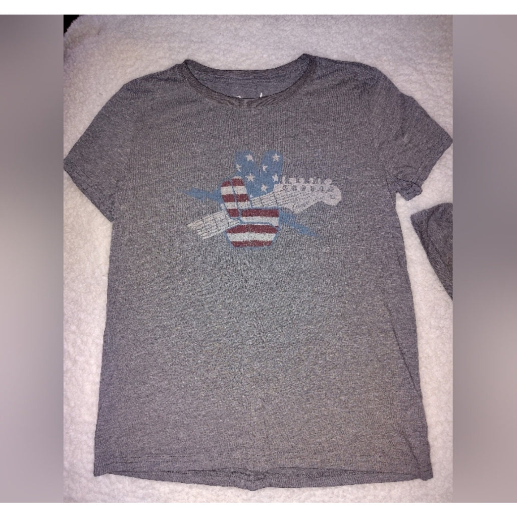 Lucky Brand/Fender American Flag Guitar Tee XS