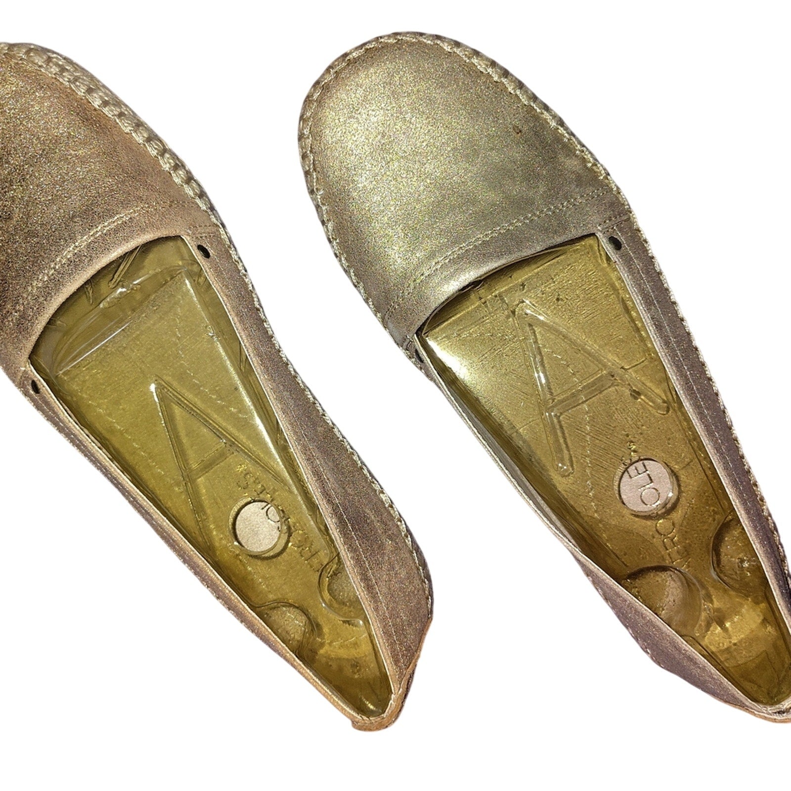 Aerosoles NWOB Gold Women's Flats Sz 7.5W