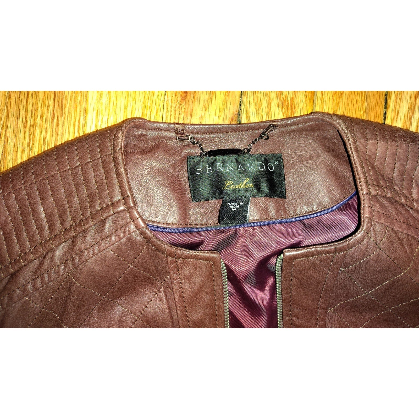 Bernardo Lambskin Moto Jacket  Sz M