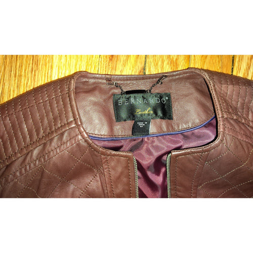 Bernardo Lambskin Moto Jacket  Sz M
