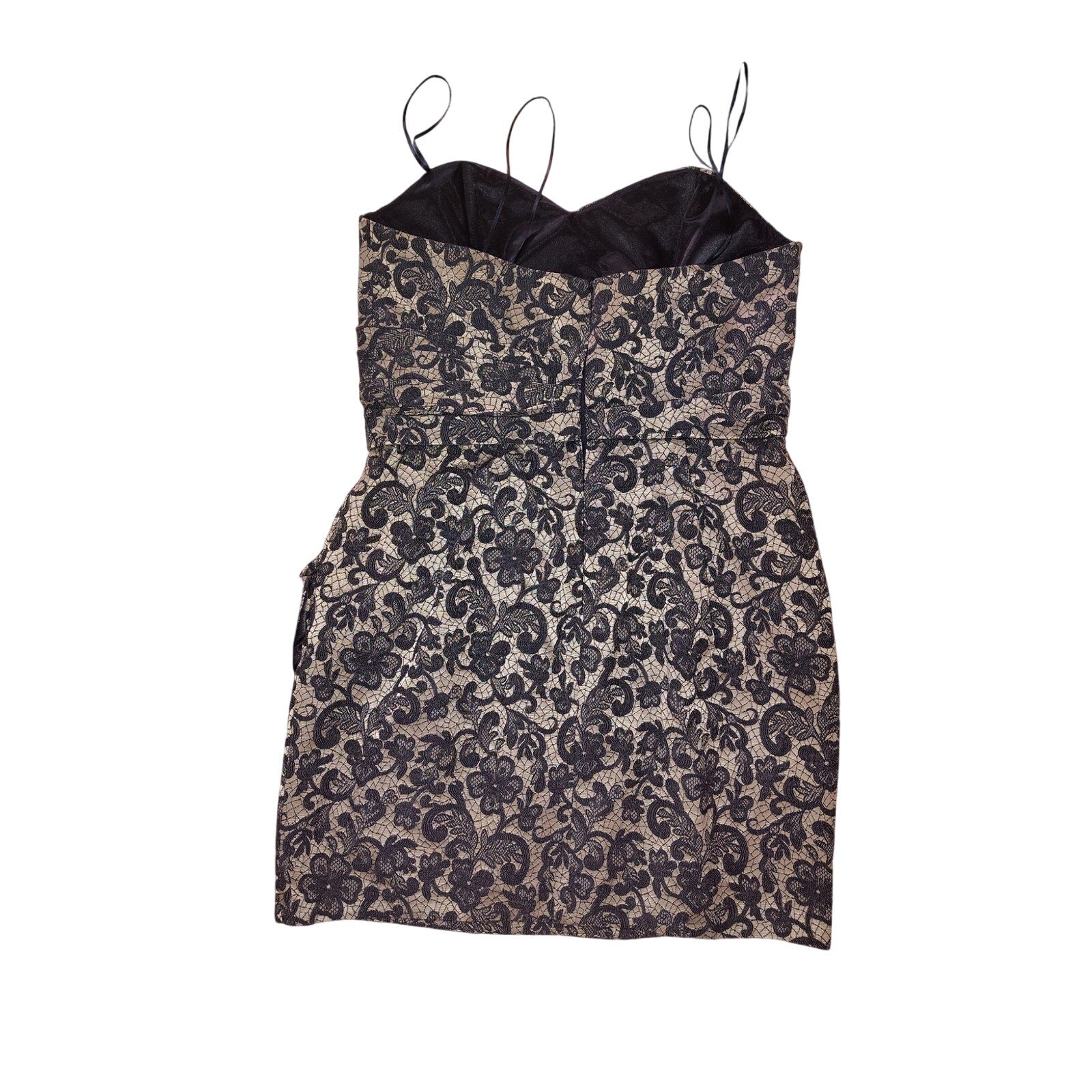 ABS NWOT Strapless Bustier Lace Cocktail Dress w/ Pockets Sz 14