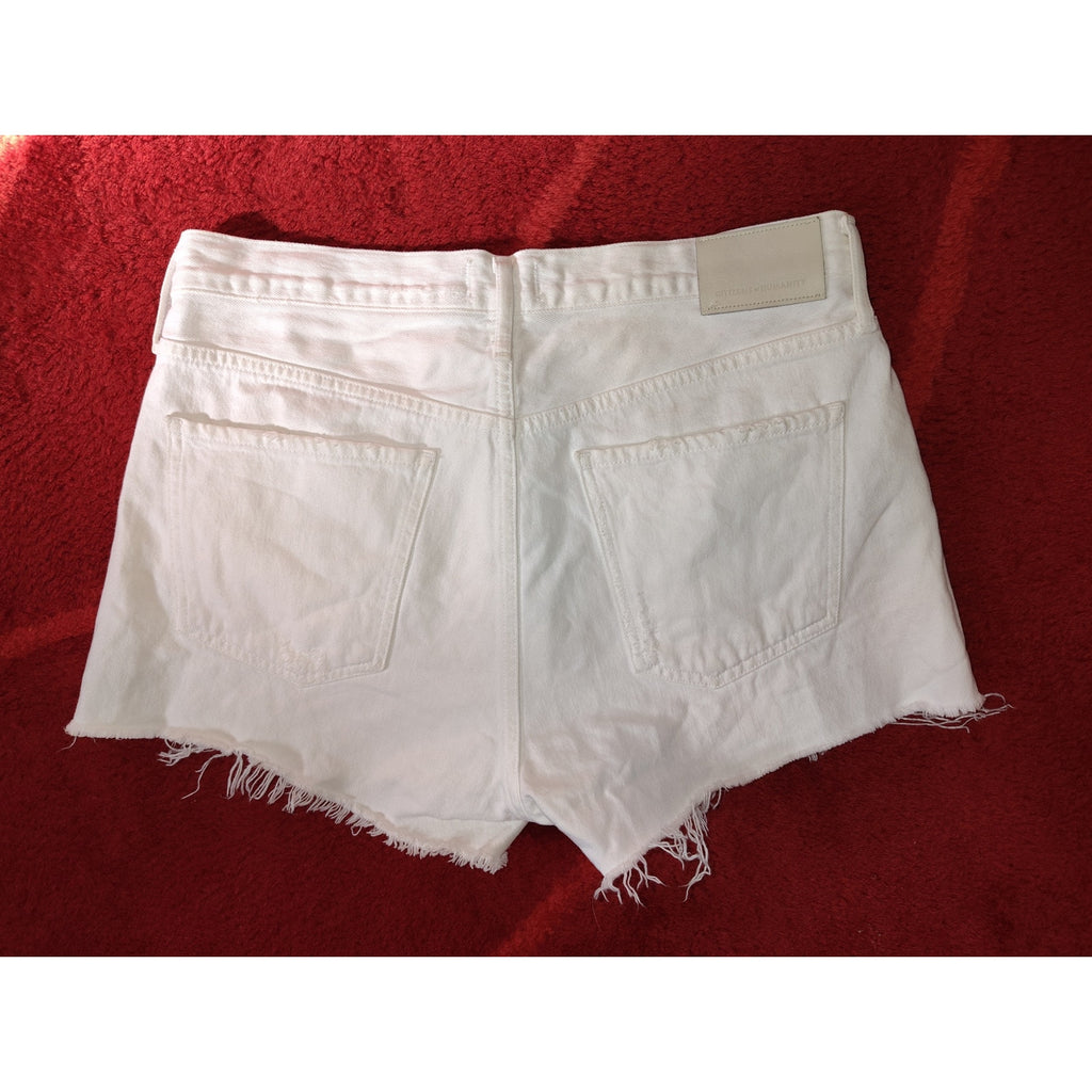 Citizens of Humanity Annabelle white jean shorts Sz 27