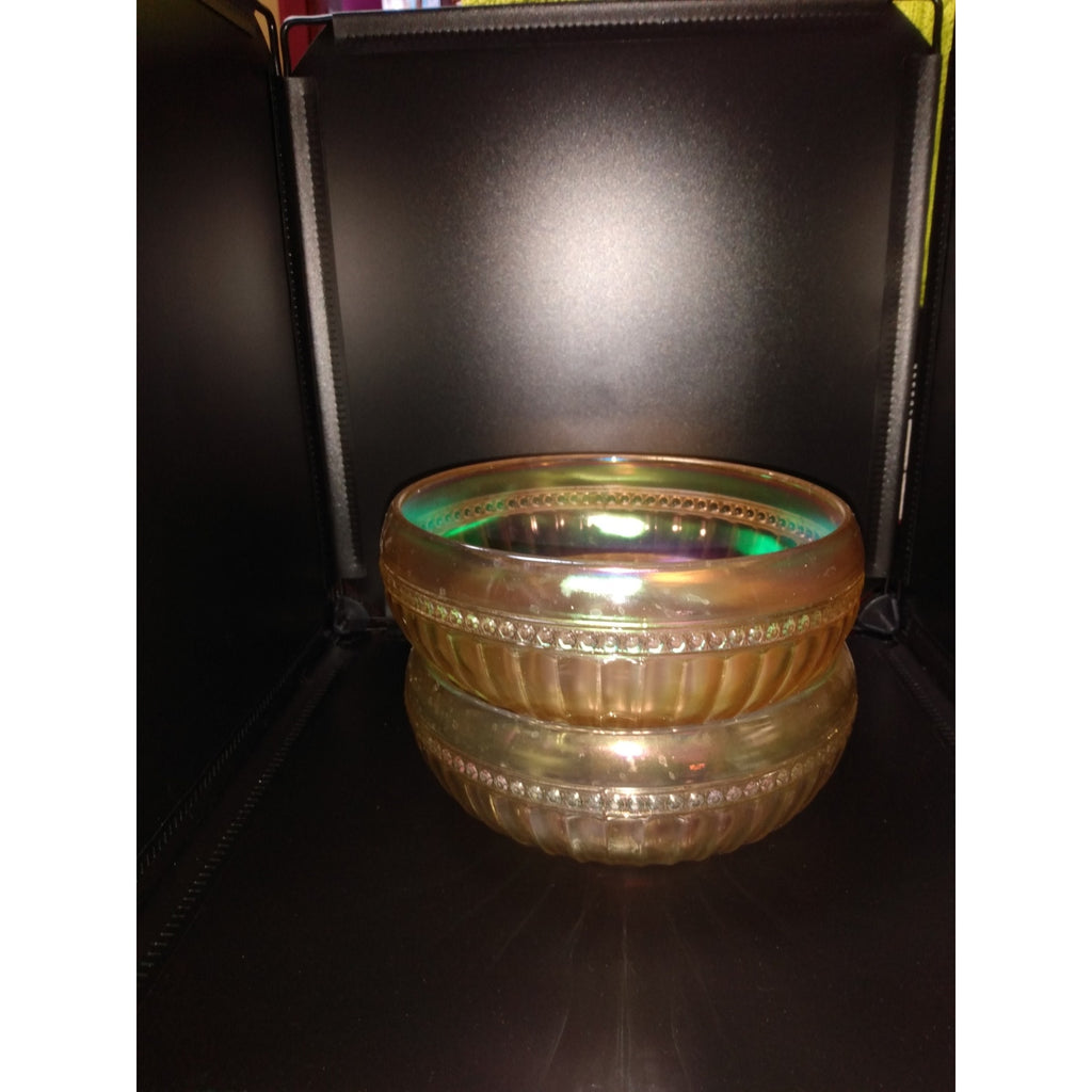 Vintage Iridescent candy bowls, 2