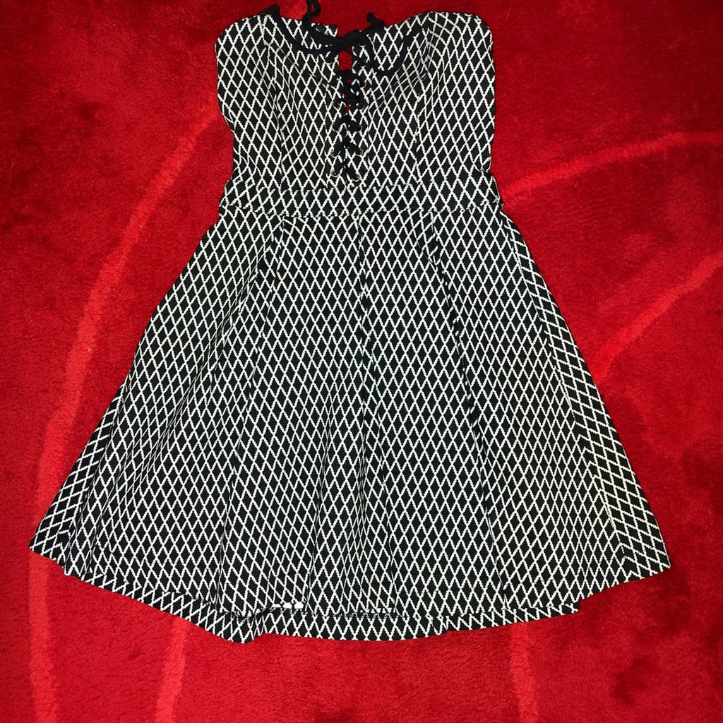B Darlin Black and White Mini Dress