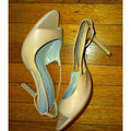 Reiss Neutral Sling Back Heels Sz 40