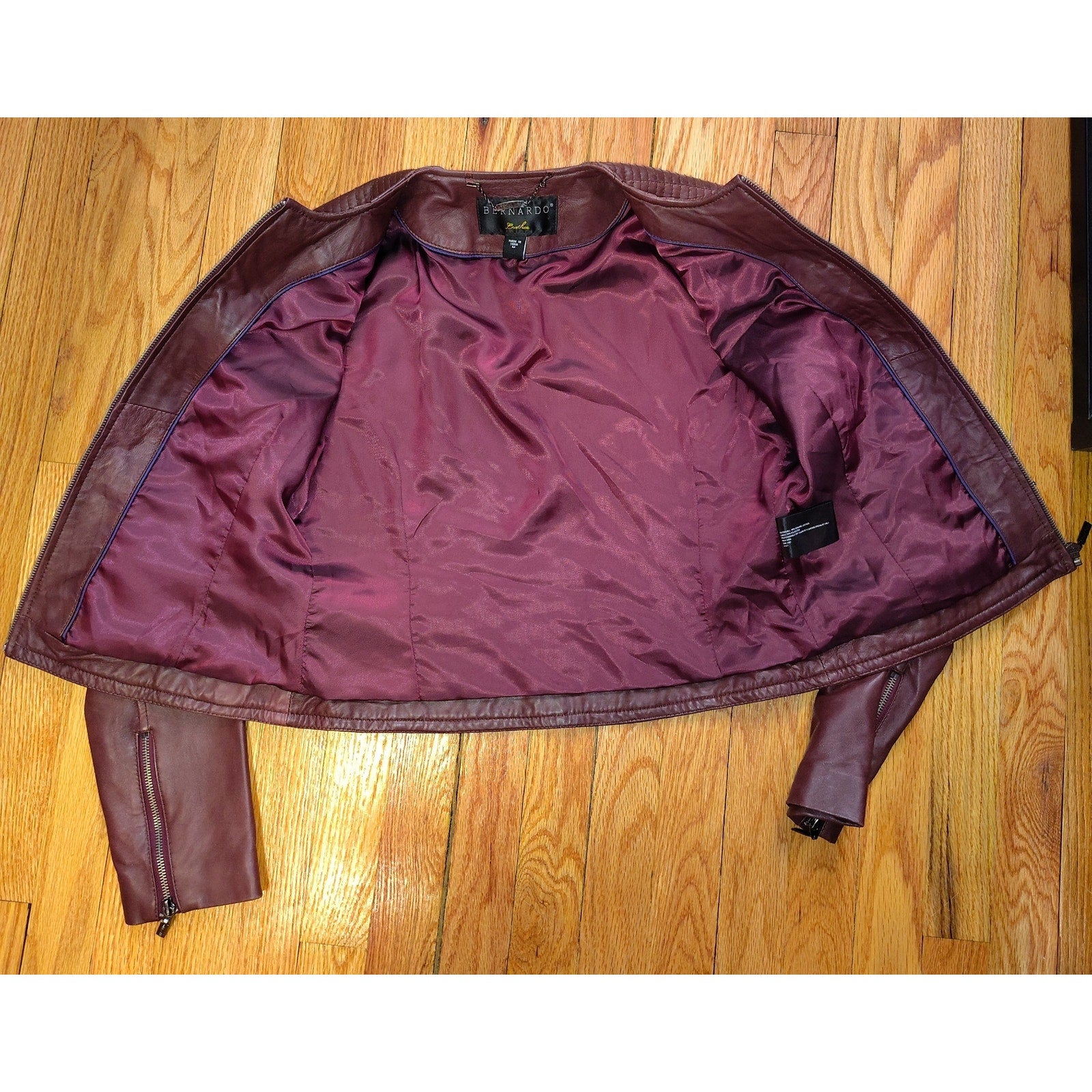 Bernardo Lambskin Moto Jacket  Sz M