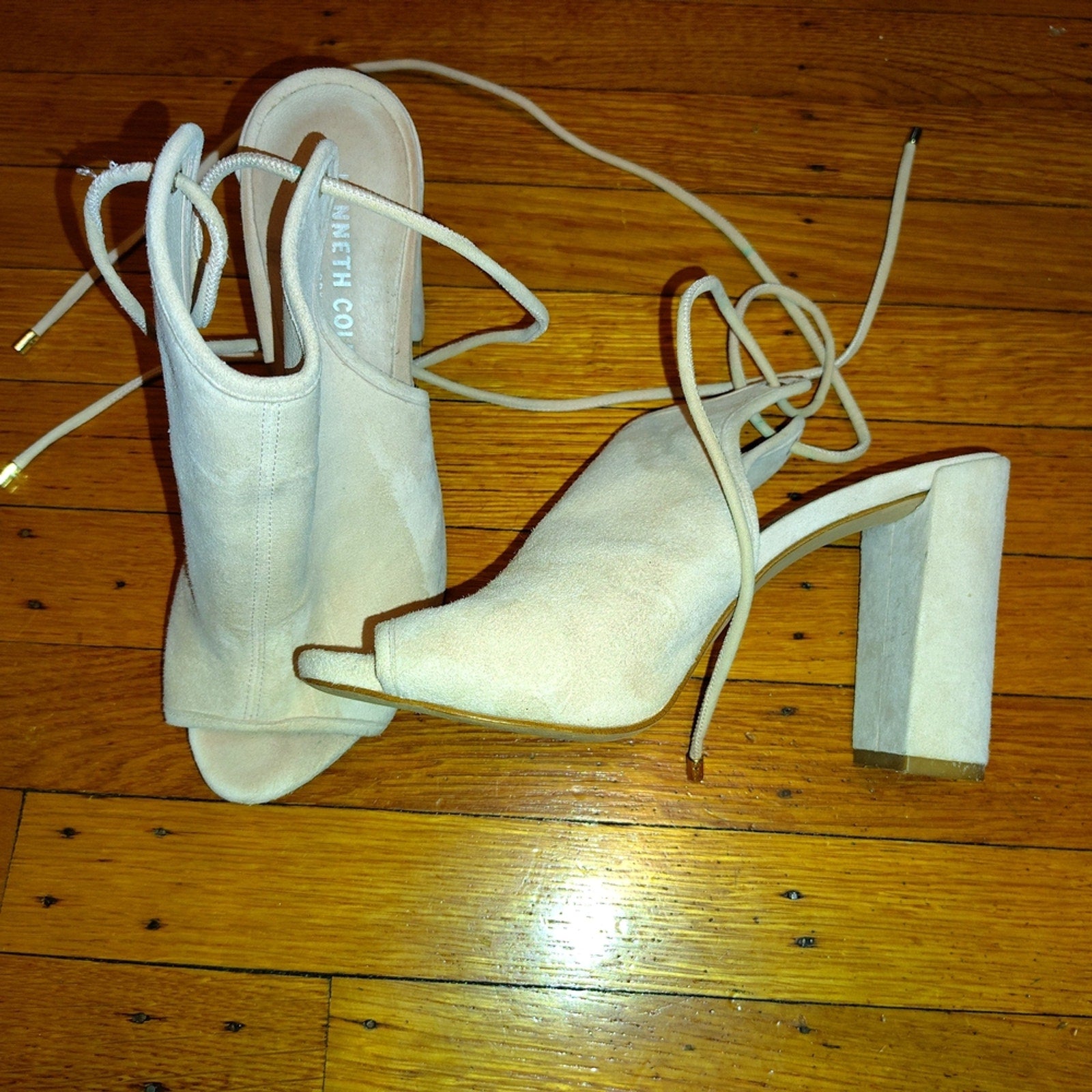 Kenneth Cole Women's Tan Heeled Sandals Sz 7.5
