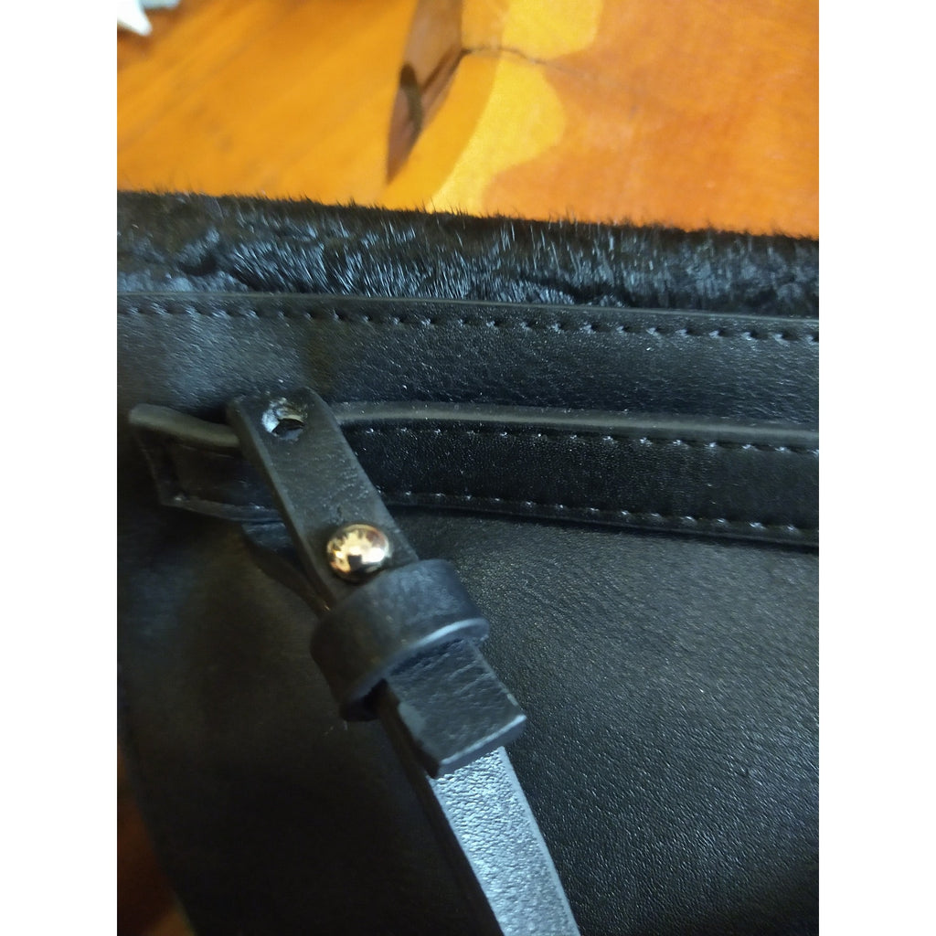 Zara messenger pony hair bag