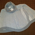 Calvin Klein Gray and White Knit Poncho OS
