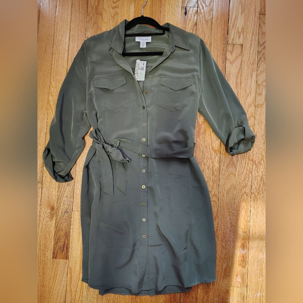 Motherhood Olive Long Sleeve Dress SZ M