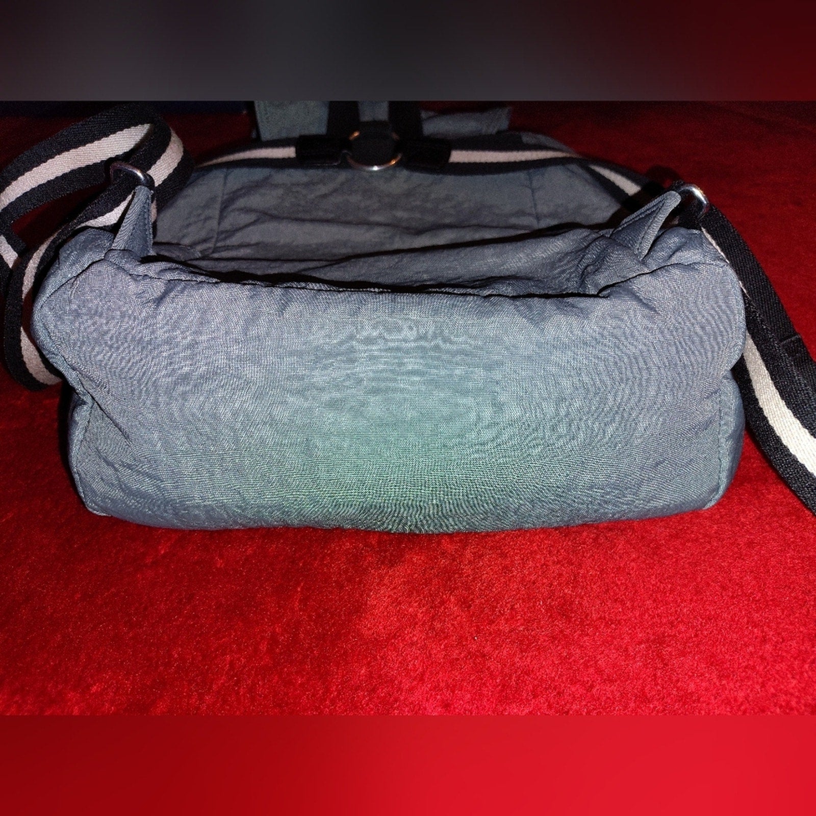Kipling Vtg Lt Blue Backpack with Logo Patch