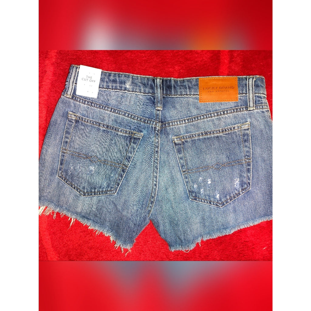 Lucky Brand The Cutoff  Button Fly Denim Shorts Sz 27/4