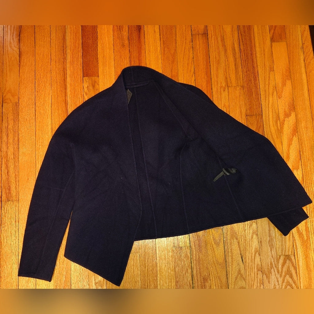 Vintage Donna Karan Navy Cashmere Jacket Sz M