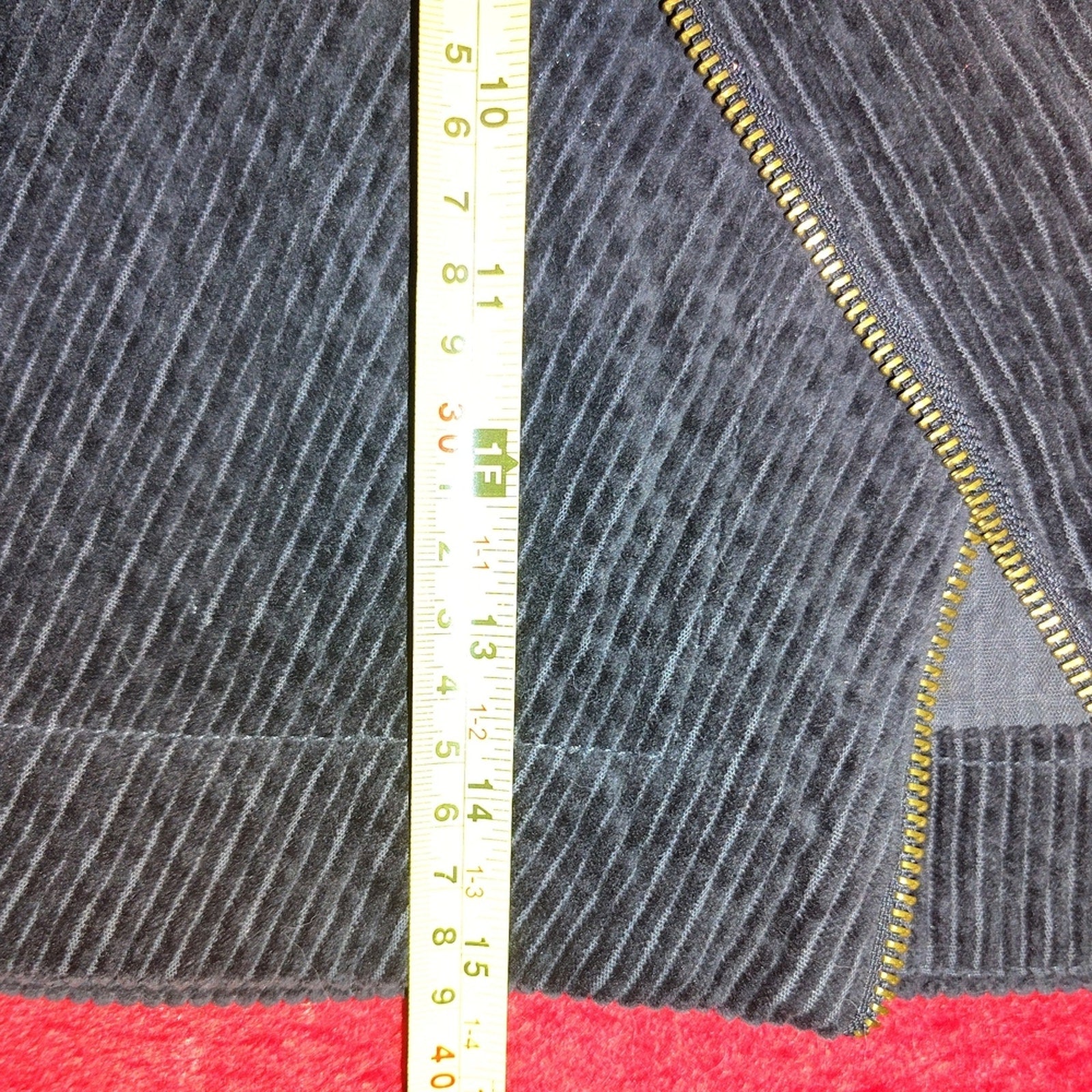 Urban Outfitters Slate Zipper Detail Corduroy Skirt Sz M