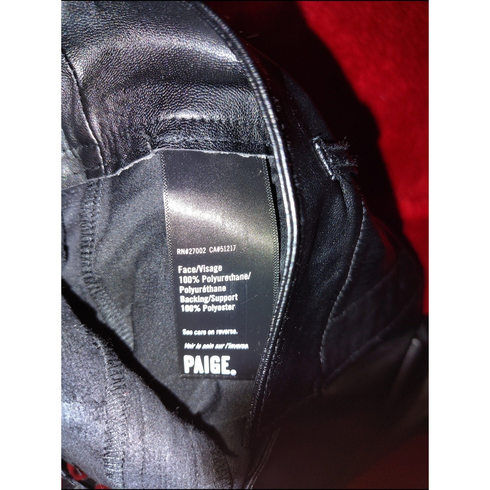 Paige Black Faux Leather Melila High-Waist Shorts Sz 4 No Belt