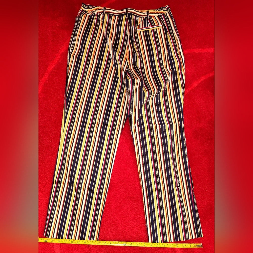Sag Harbor Multicolor Striped Pants Sz 14
