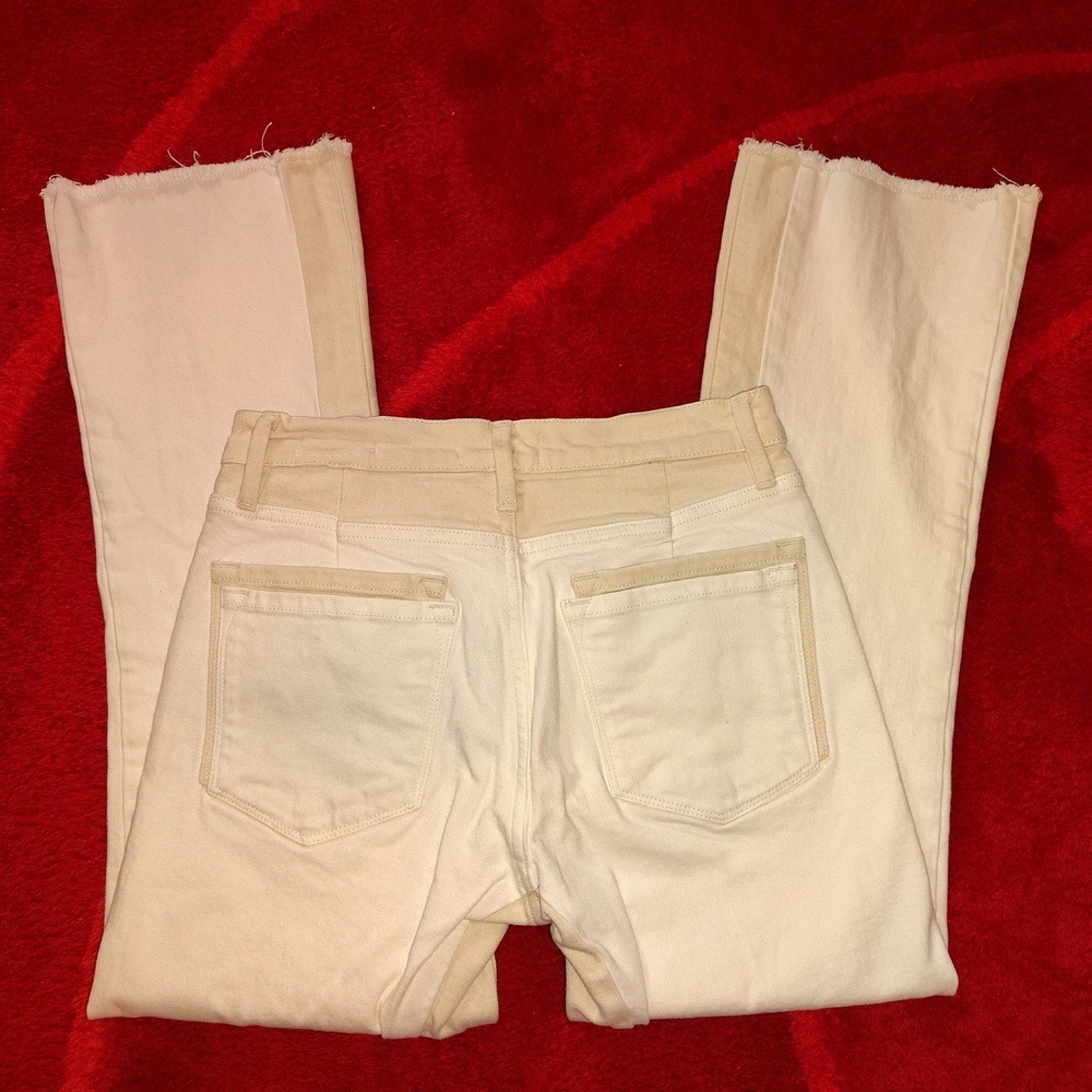 Frame Denim 2 Tone Le Crop Mini Bootcut Sz 26