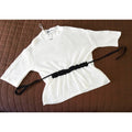 Zara sheer shirt w/ Drawstring detail S
