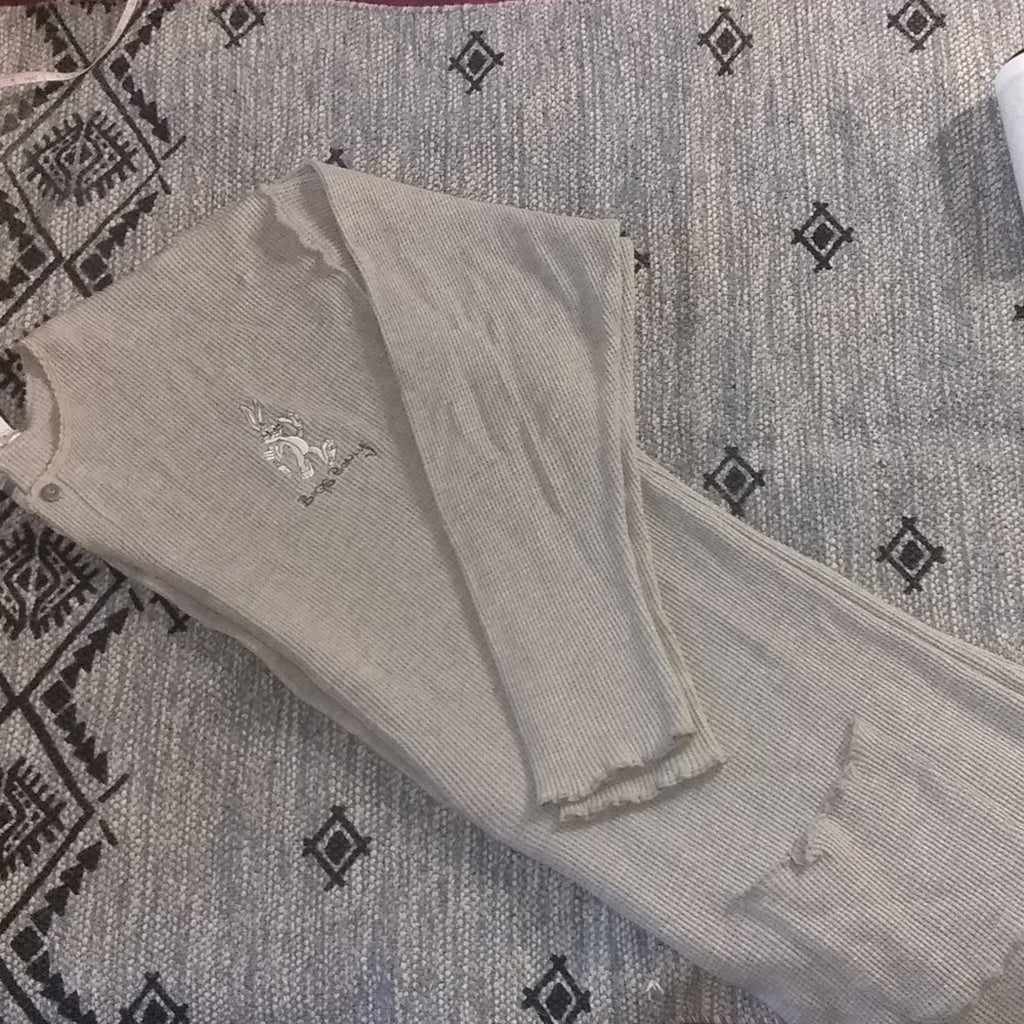 Vintage Waffle Bugs Bunny Oversized Romper Sz M