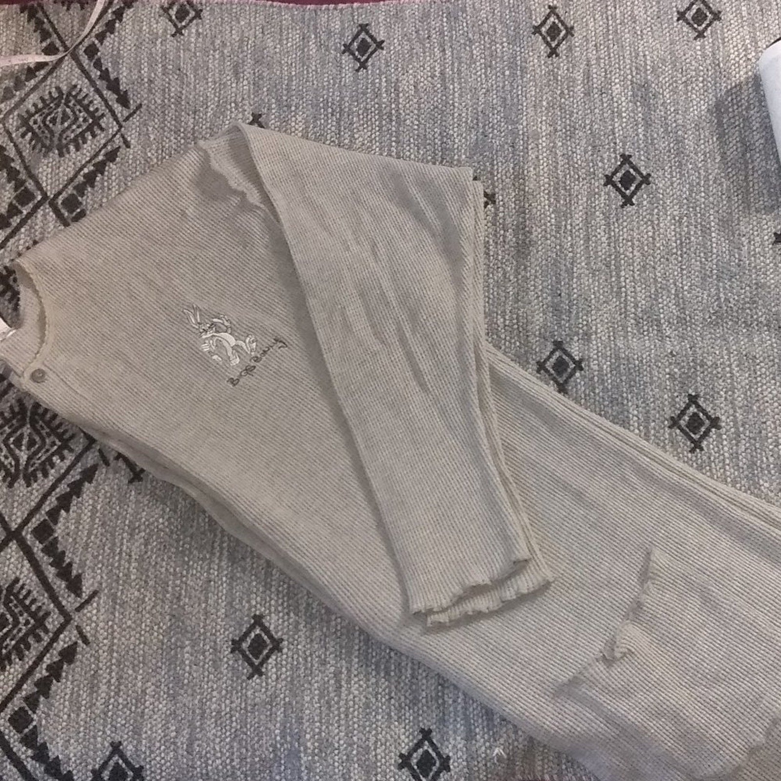 Vintage Waffle Bugs Bunny Oversized Romper Sz M