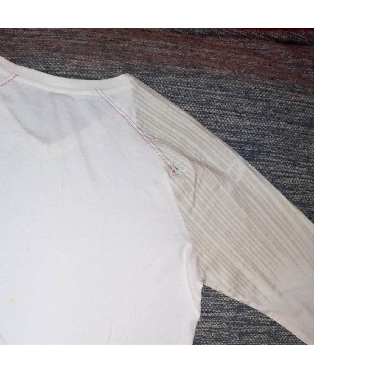Vintage Diesel Sz L Long Sleeve White Tee