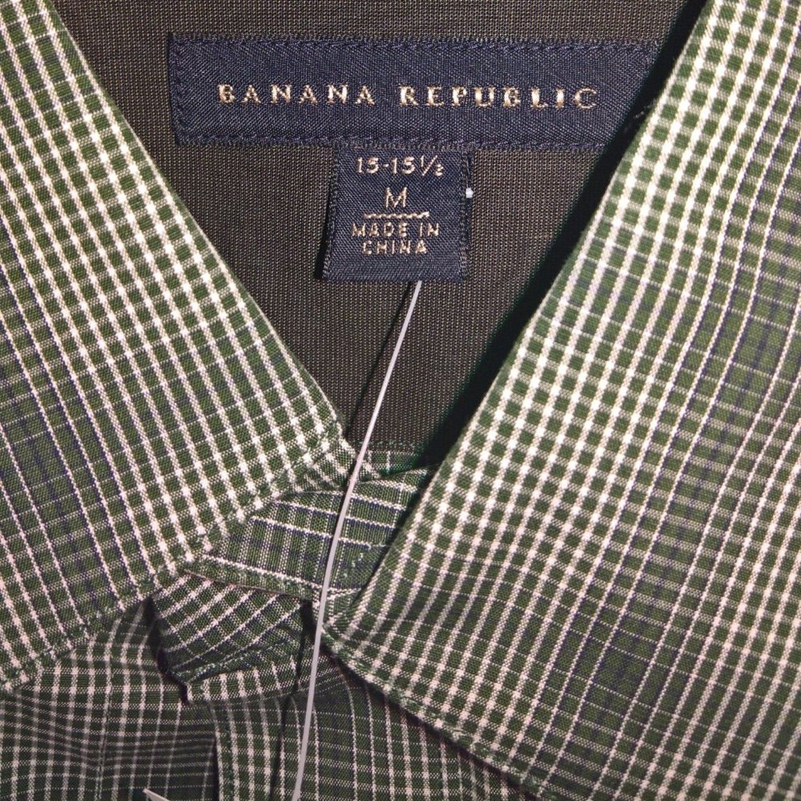 NWT Green Banana Republic Button Shirt - Sz 15.5
