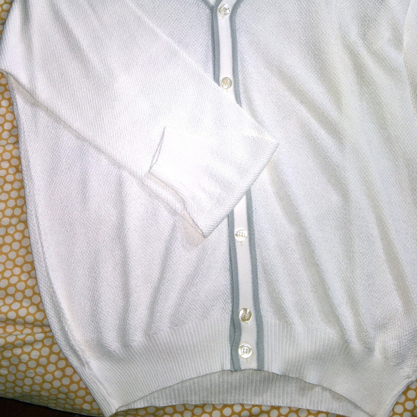 Vintage Mondo NWT Men's Sheer Collared Pullover Sz S