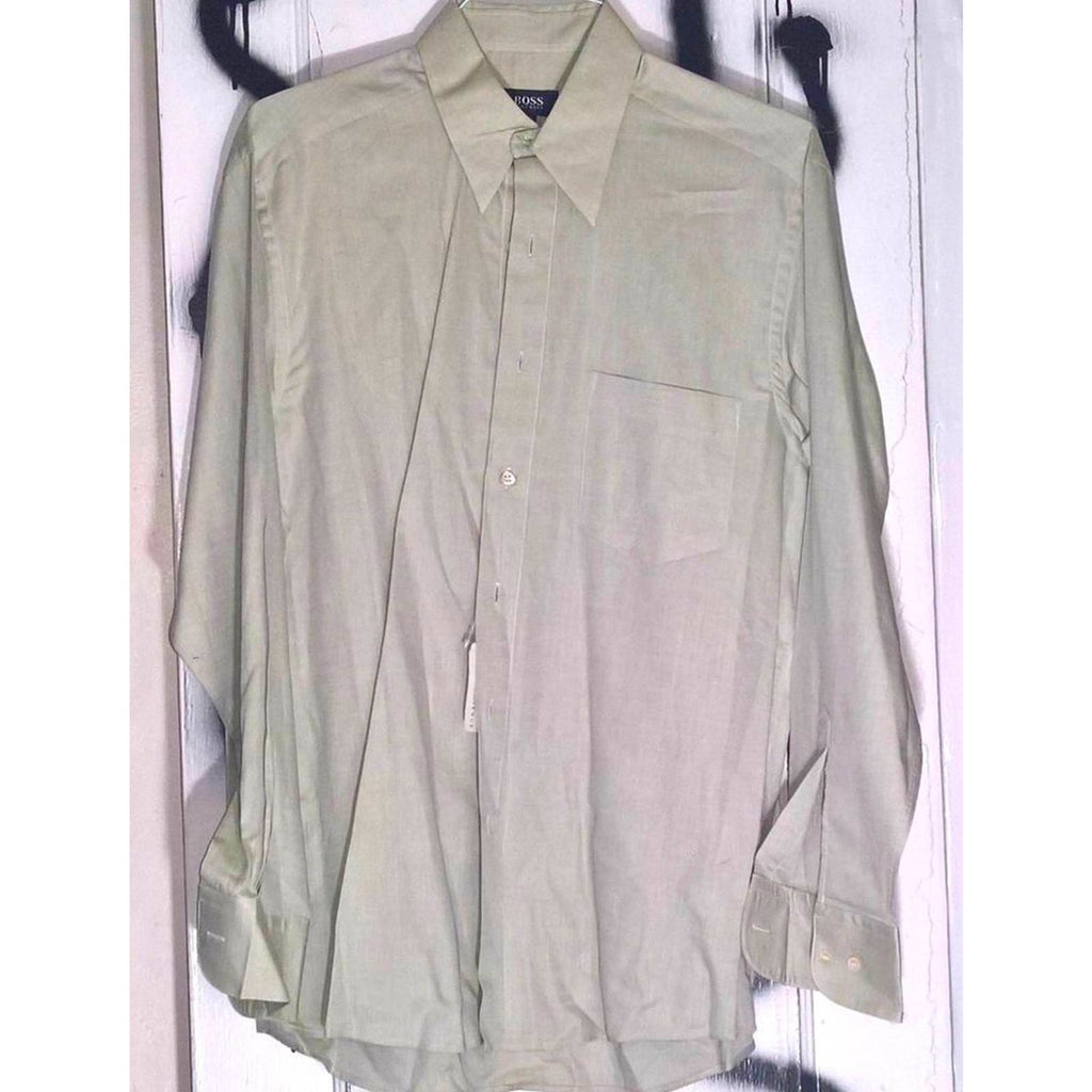 Vintage BOSS  Dress Shirt 15.5 in Pale Green