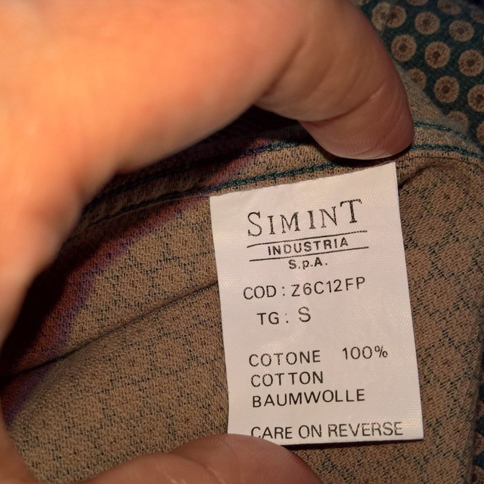 Armani Jean Vintage 90's Button Down Sz S
