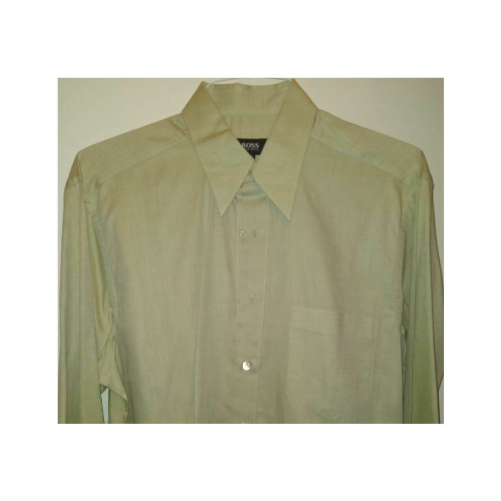 Vintage BOSS  Dress Shirt 15.5 in Pale Green
