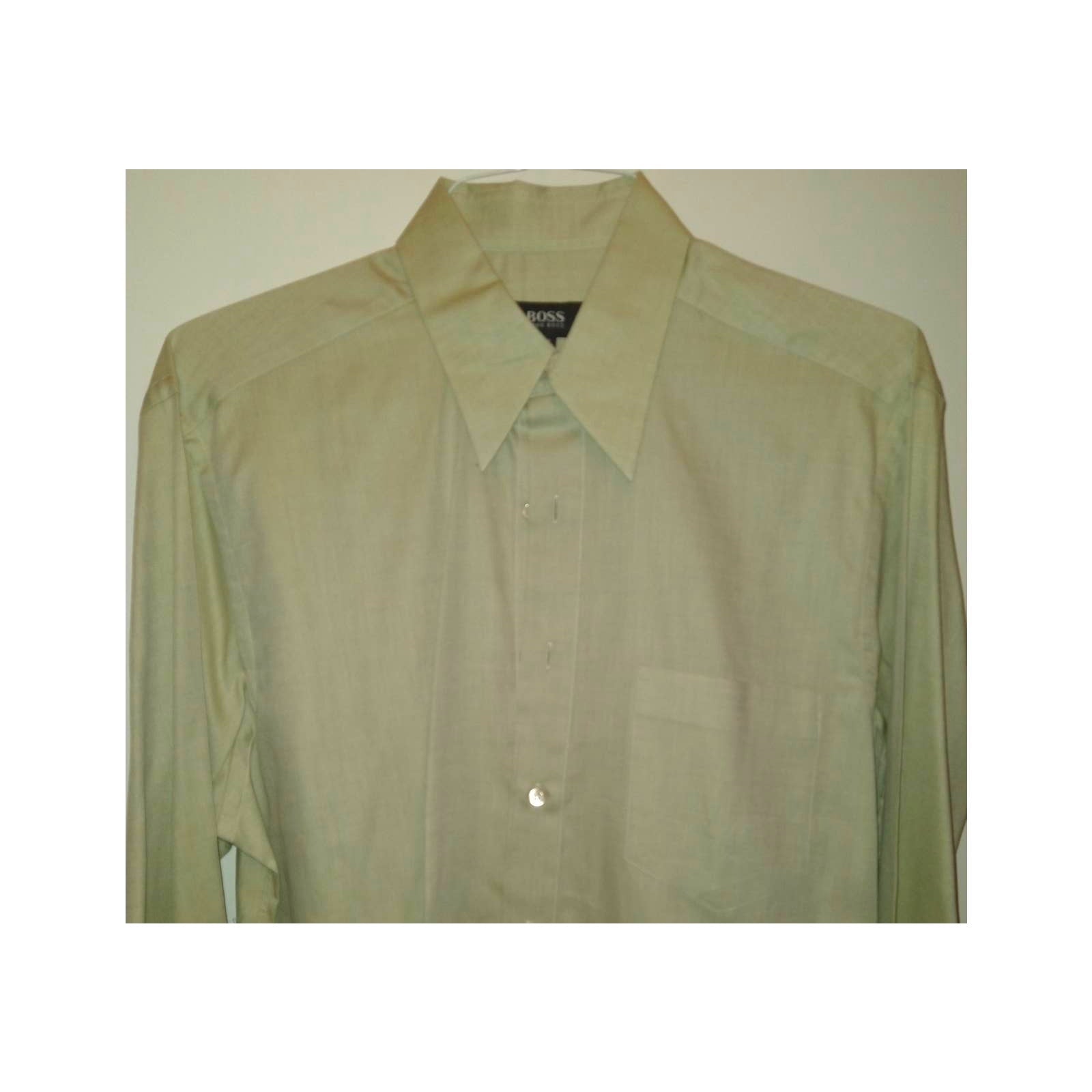Vintage BOSS  Dress Shirt 15.5 in Pale Green