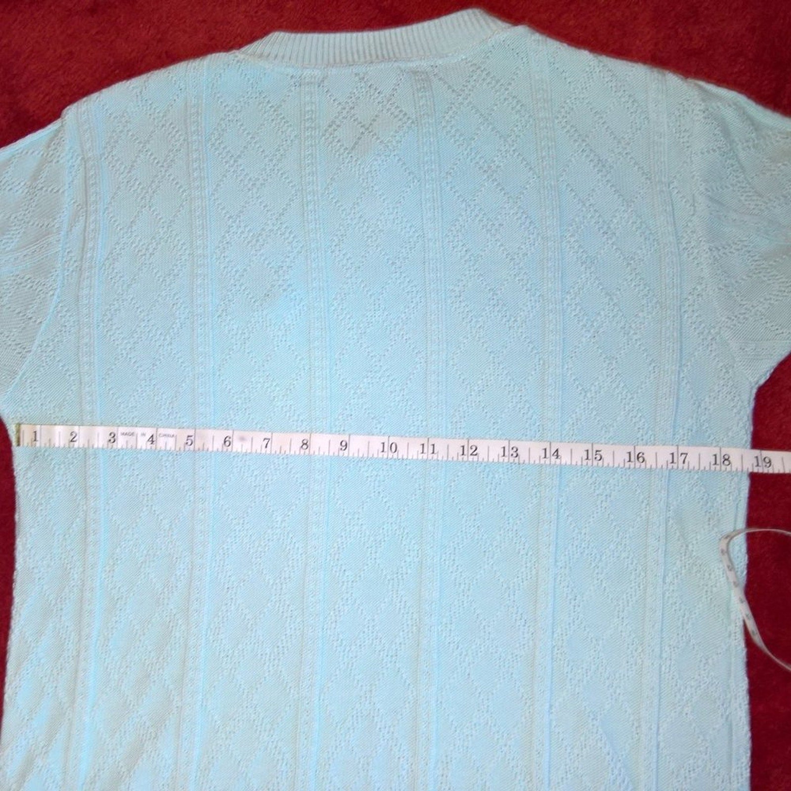 Katherine Hamnett Vintage NWT Men's Teal Short Sleeve Pull over