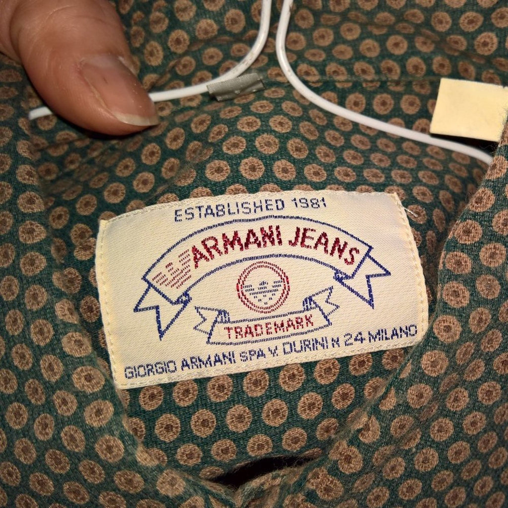Armani Jean Vintage 90's Button Down Sz S