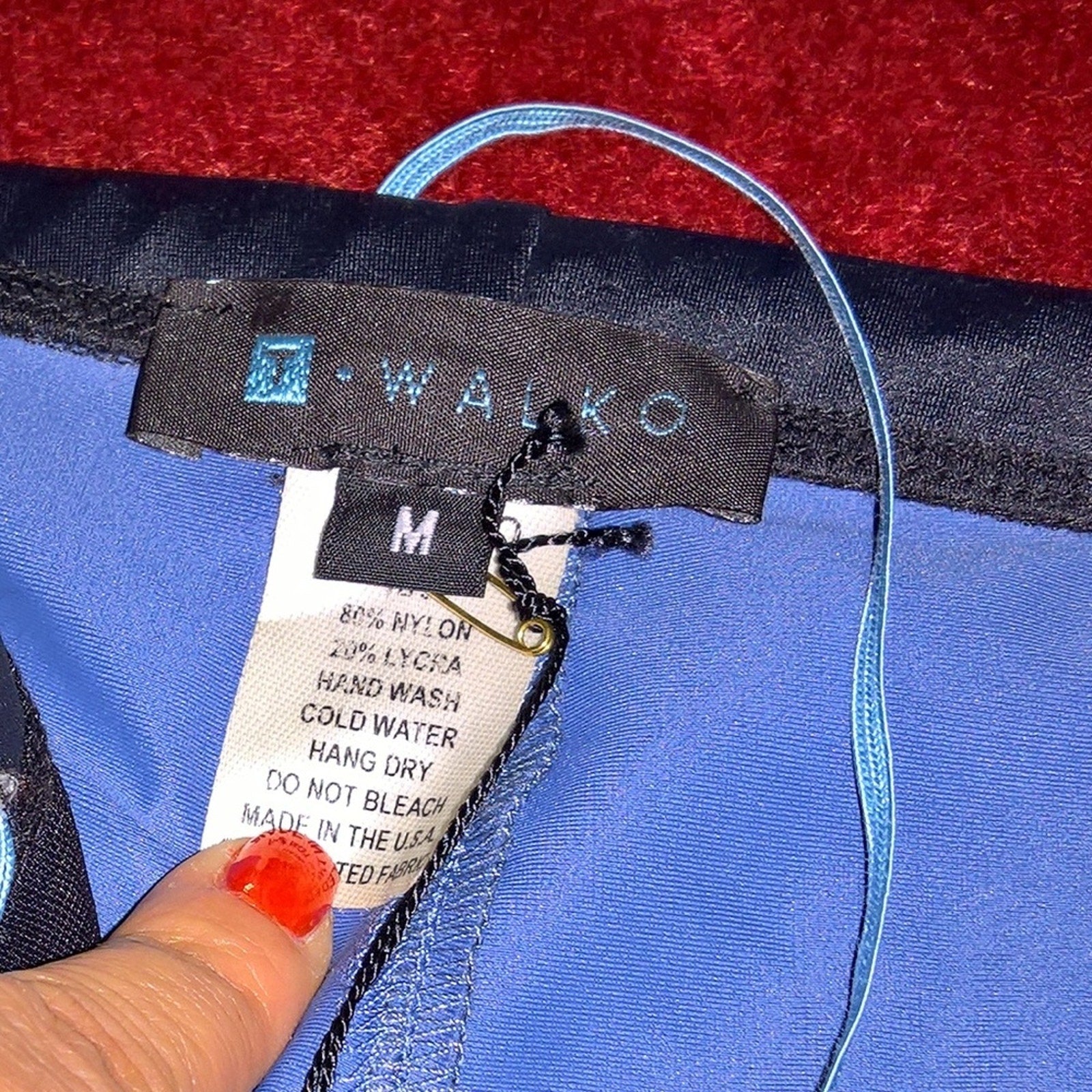 Vintage NWT T Walko Asymmetrical Men's Swim Trunks in M