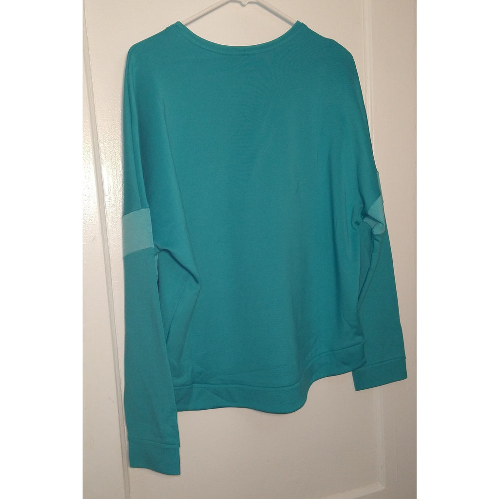 Benetton Teal Pullover with Pocket Sz L