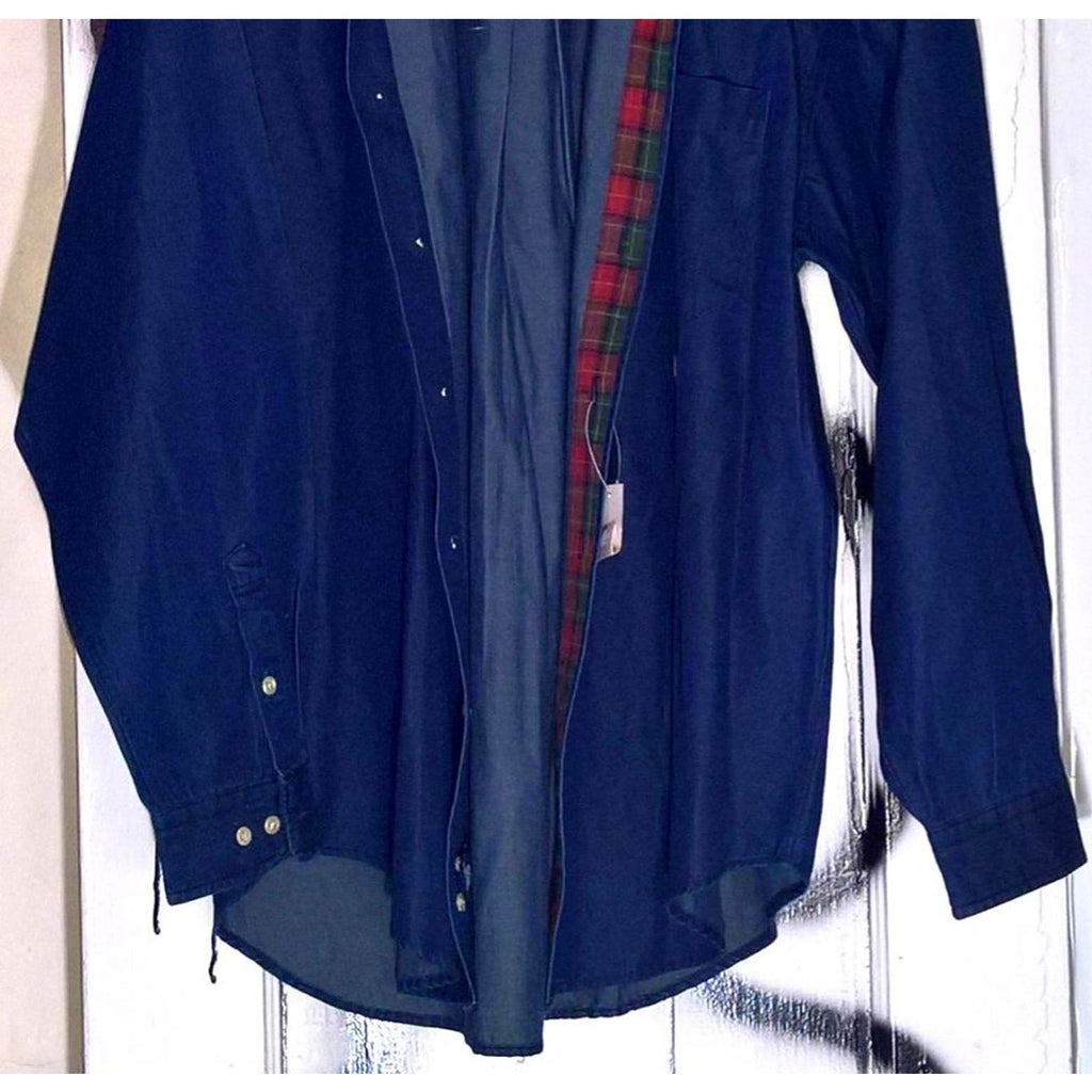 Vintage Men's Hilfiger Buttery Soft Denim Shirt Sz L