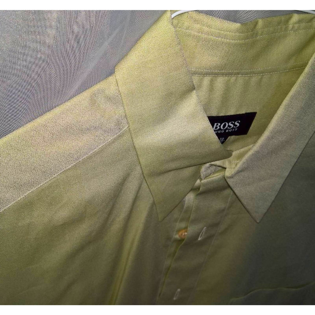 Vintage BOSS  Dress Shirt 15.5 in Pale Green