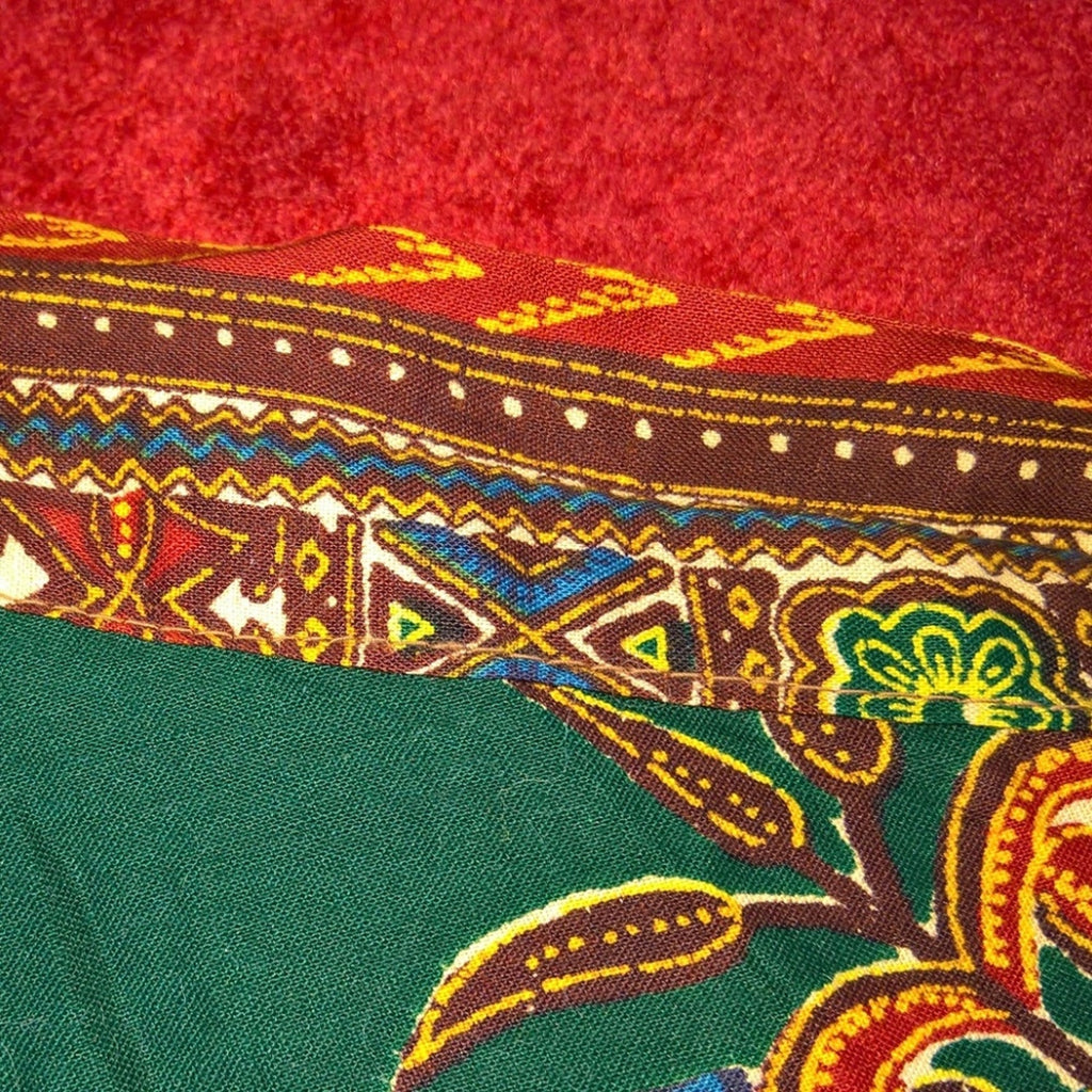 Vintage *Mini A line skirt - Hand Made Dashiki Inspired