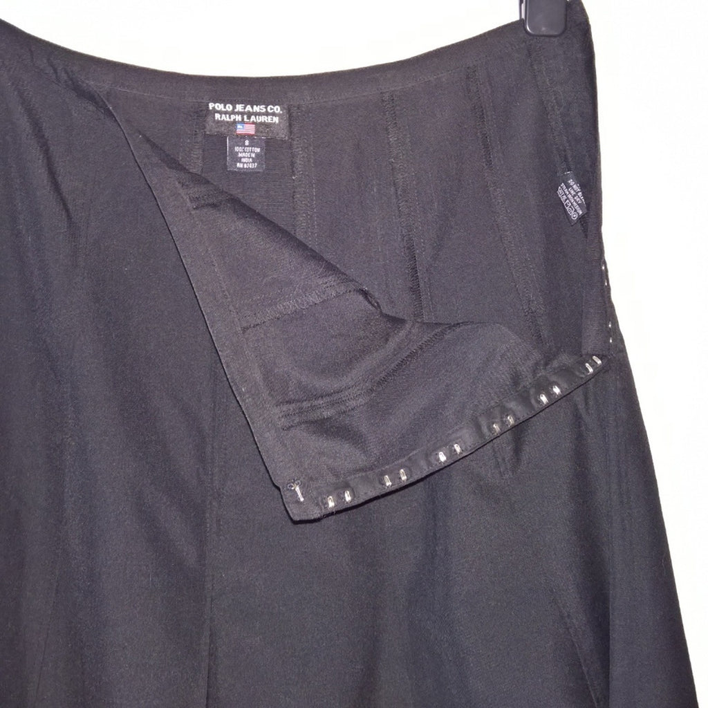 Vintage Polo High Waist Hook & Eye closure Maxi Skirt - Sz 8