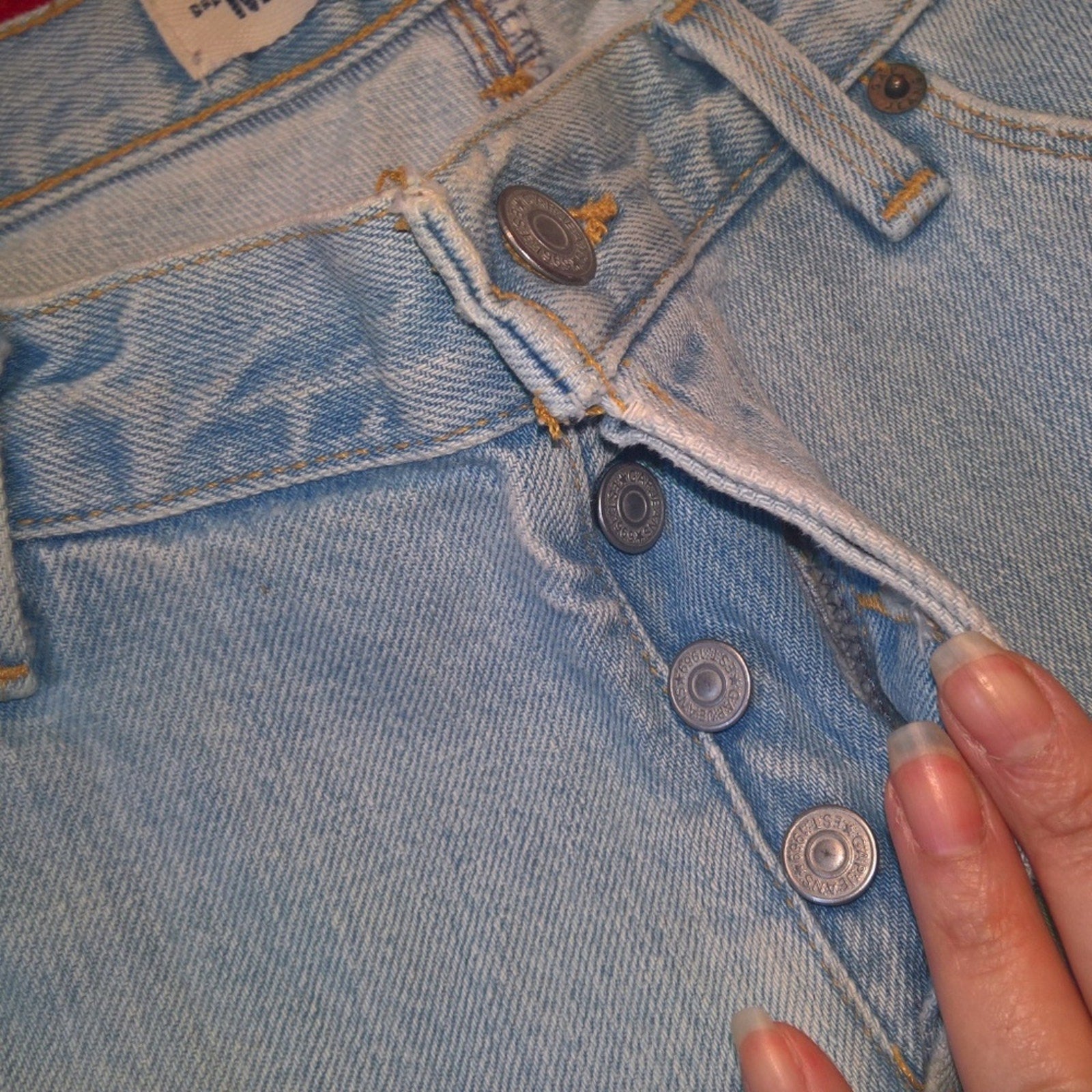 Vintage GAP Modern Flare Button Fly Light wash Jeans made in USA Sz 10