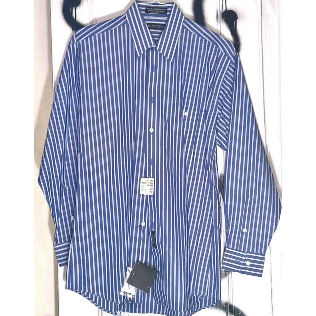 Vintage Saks NWT Classic Striped Dress Shirt Sz 15.5
