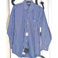 Vintage Saks NWT Classic Striped Dress Shirt Sz 15.5