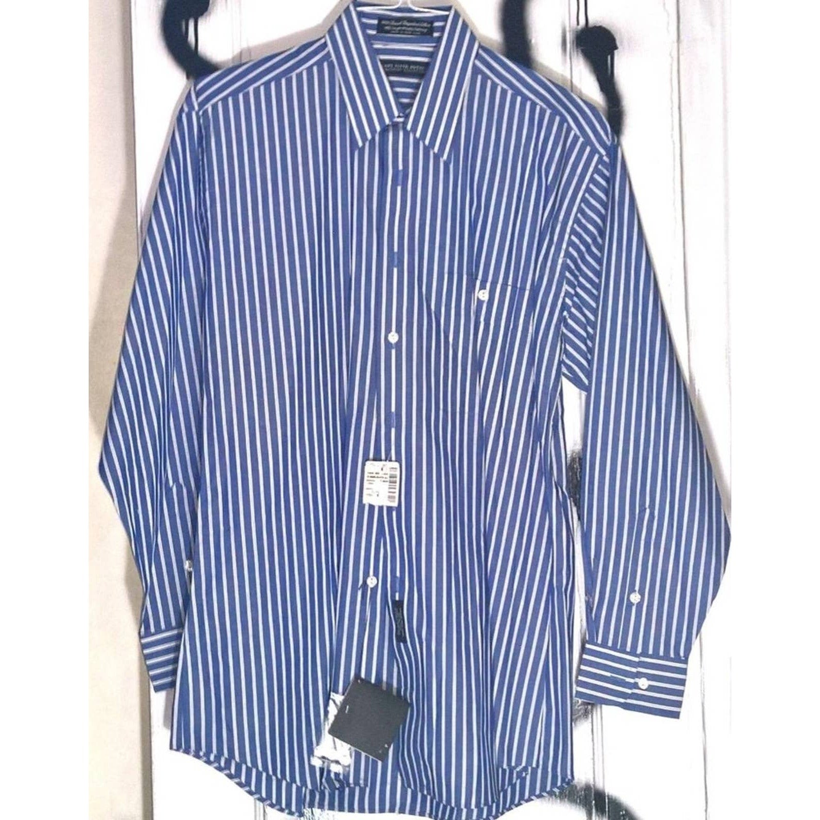 Vintage Saks NWT Classic Striped Dress Shirt Sz 15.5