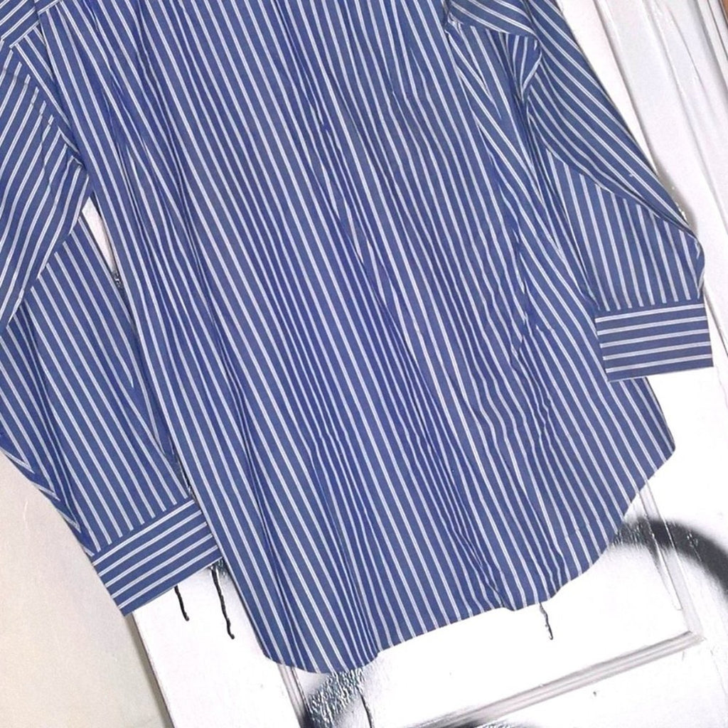 Vintage Saks NWT Classic Striped Dress Shirt Sz 15.5